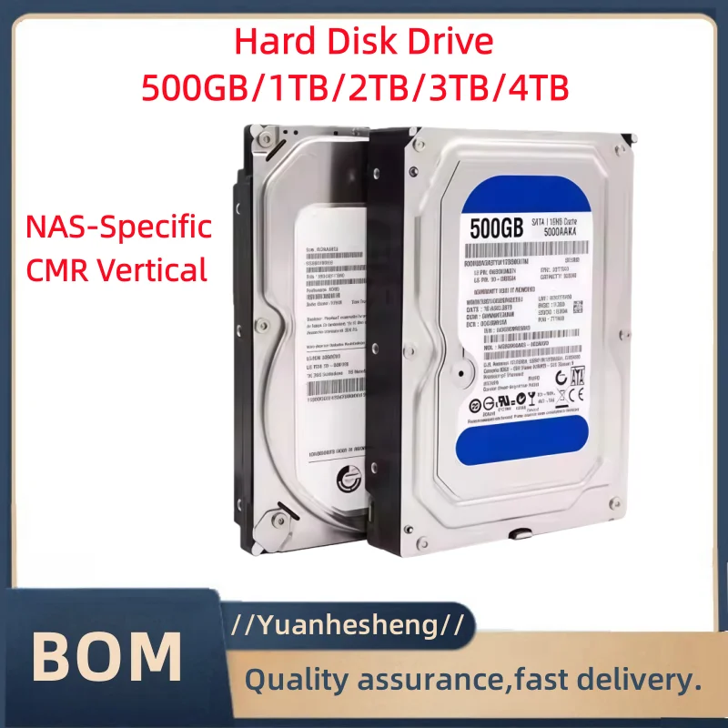 Hard Drive Disk SATA III 1TB 2TB 3TB 4TB 3.5″ 64MB HD For Monitoring Desktop Computer